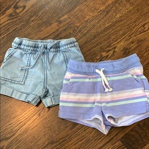 ♥️4 for $12♥️ 2 pairs girls shorts